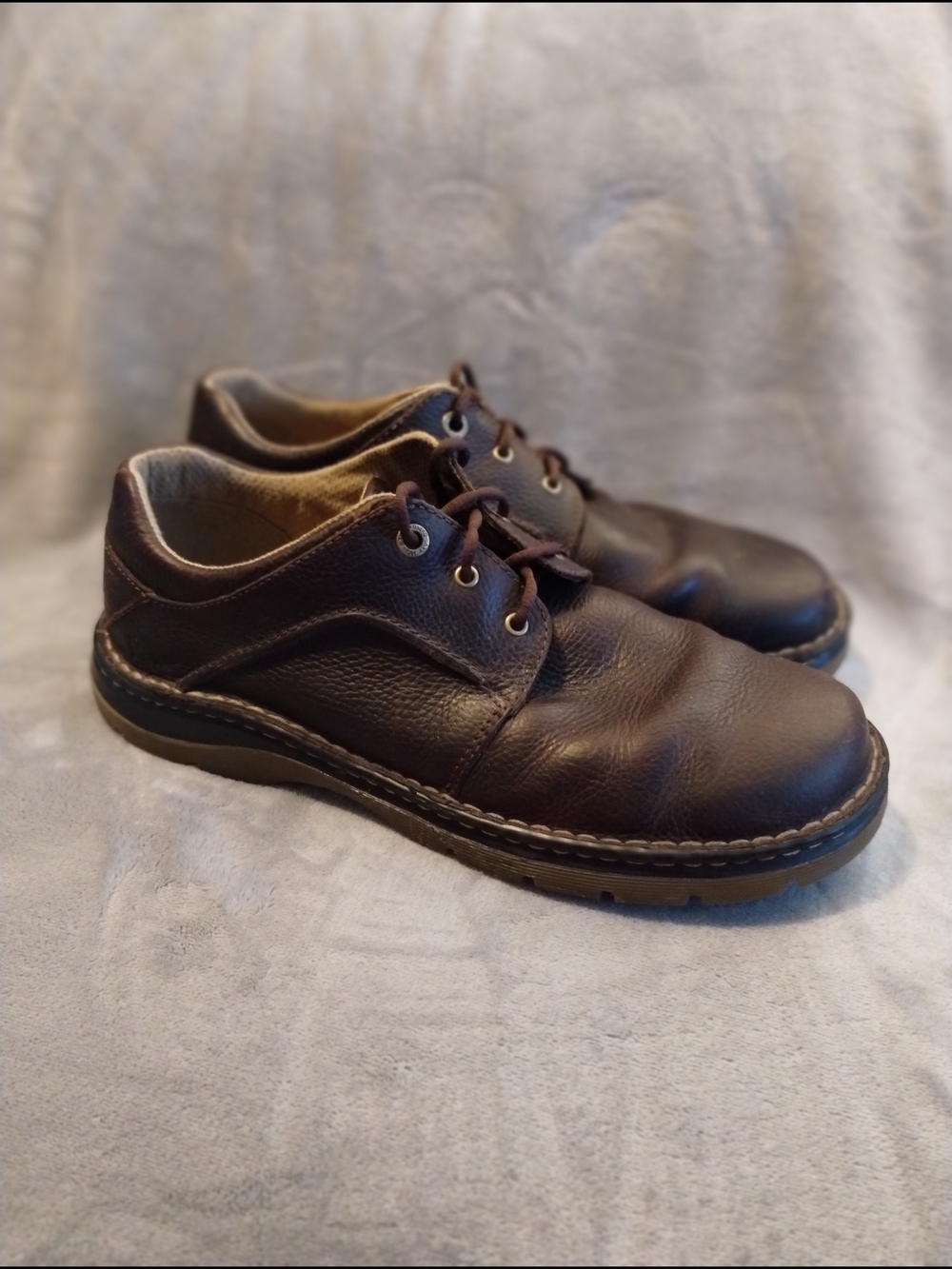 Dr. Martens Brown Pebbled Leather Oxford Shoes Men’s 13 EU 47 Comfort Casual
